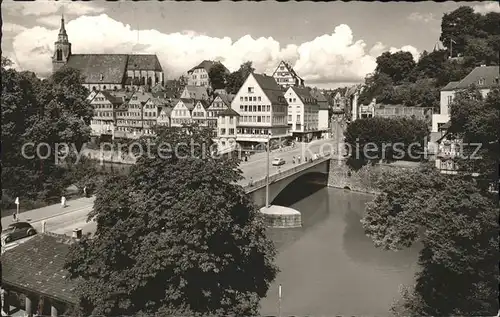 Tuebingen Panorama am Neckar Kat. Tuebingen