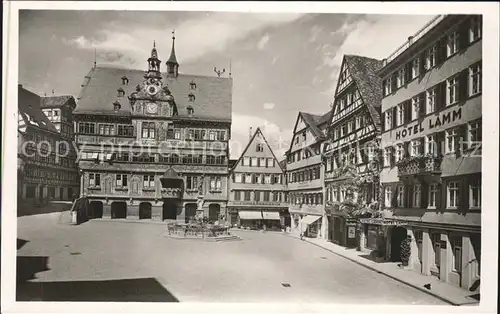 Tuebingen Universitaetsstadt Marktplatz Kat. Tuebingen