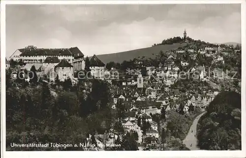 Tuebingen Panorama von Westen Kat. Tuebingen