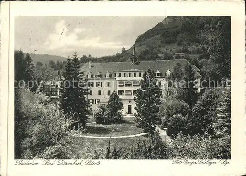 Bad Ditzenbach Sanatorium Kurhaus Kat. Bad Ditzenbach