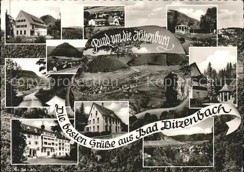 Bad Ditzenbach Ansichten umd die Hiltenburg Kat. Bad Ditzenbach