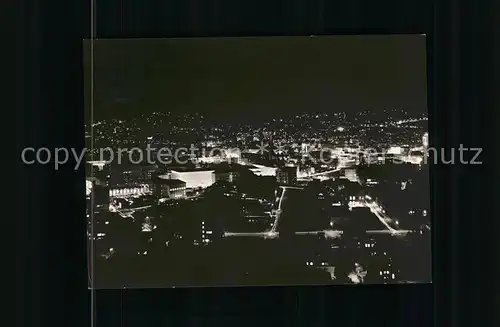 Stuttgart Panorama bei Nacht Kat. Stuttgart