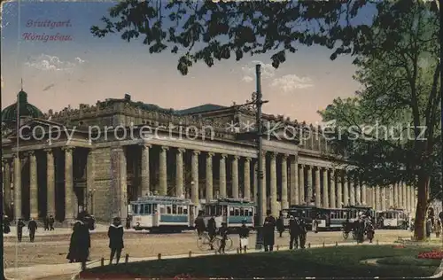 Stuttgart Koenigsbau Strassenbahn Kat. Stuttgart