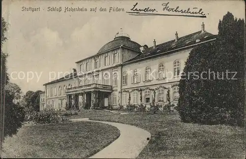 Stuttgart Schloss Hohenheim  Kat. Stuttgart