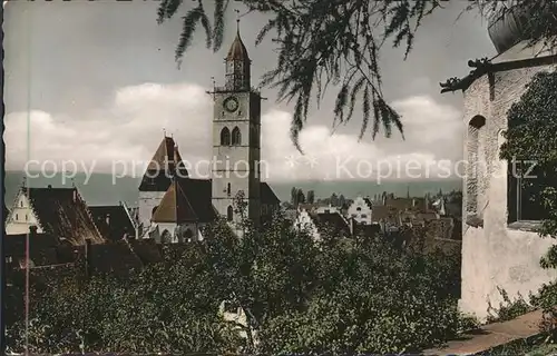 ueberlingen Bodensee Panorama mit Kirche Kat. ueberlingen