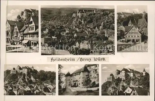 Heidenheim Brenz Ansichten mit Burg / Heidenheim an der Brenz /Heidenheim LKR