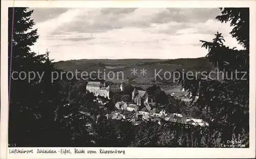 Schleiden Eifel Panorama vom Ruppersberg Hotel Schleidener Hof Kat. Schleiden