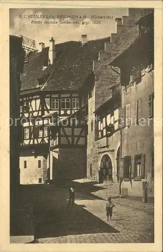 Esslingen Neckar G.C. Kessler aelteste deutschee Sektkellerei Kat. Esslingen am Neckar