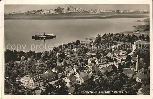 Fischbach Friedrichshafen Fliegeraufnahme Dampfschiff / Friedrichshafen Bodensee /Bodenseekreis LKR