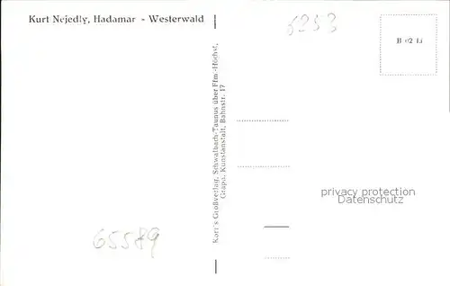 Hadamar Westerwald Kurt Nejedly  Kat. Hadamar