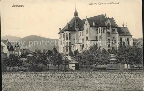 Bensheim Bergstrasse Bischoefl. Gymnasial Convict Kat. Bensheim