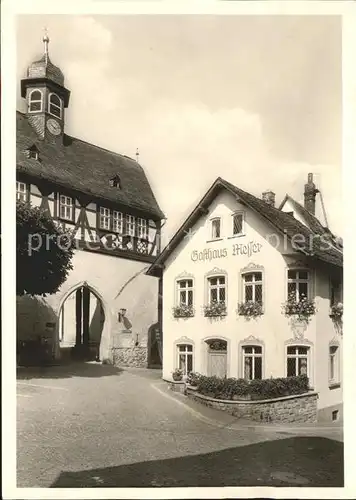 Koenigstein Taunus Gasthaus Messer alten Rathaus Kat. Koenigstein im Taunus
