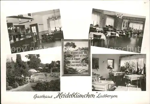 Ladbergen Heidebluemchen Gasthaus Kat. Ladbergen