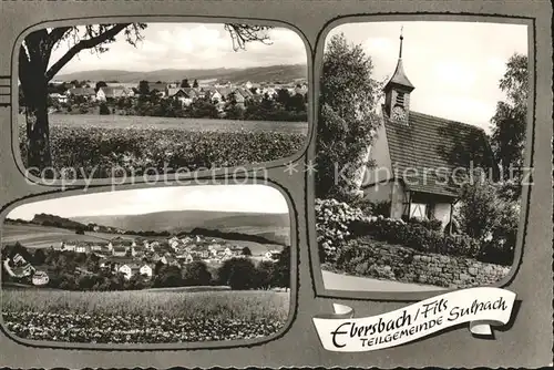 Ebersbach Fils Panorama Kapelle Kat. Ebersbach an der Fils