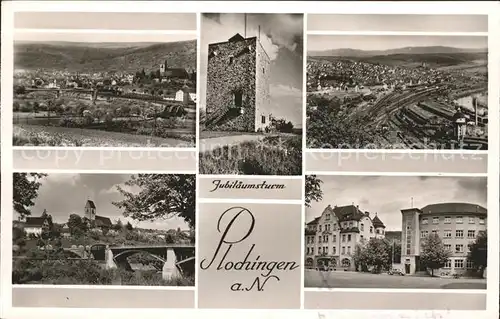 Plochingen Panorama Jubilaeumsturm Schloss Kat. Plochingen