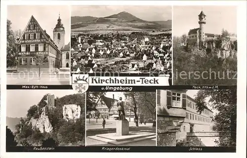 Kirchheim Teck Max Eyth Haus Total Teck Reussenstein Kriegerdenkmal Schloss Kat. Kirchheim unter Teck