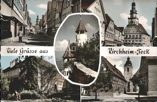 Kirchheim Teck Teilansichten Kirche Burg Teck Kat. Kirchheim unter Teck