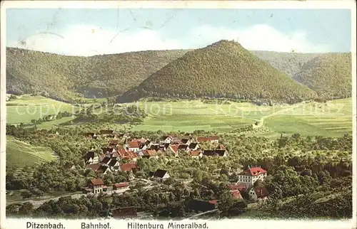 Bad Ditzenbach Bahnhof Hiltenburg Mineralbad Kat. Bad Ditzenbach