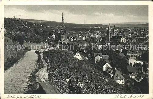 Esslingen Neckar Totalansicht Kat. Esslingen am Neckar