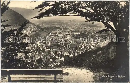 Geislingen Steige Ortsblick Kat. Geislingen an der Steige