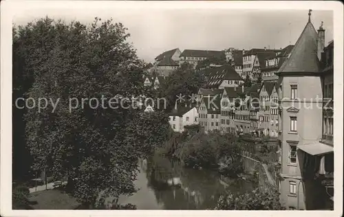 Tuebingen Blick von der Eberhardsbruecke Kat. Tuebingen