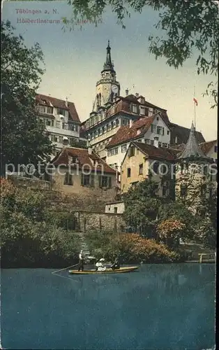 Tuebingen Hoelderlinturm und alte Aula Kat. Tuebingen