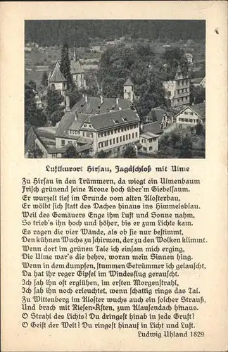 Hirsau Jagdschloss mit Ulme Kat. Calw