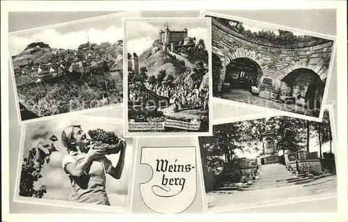 Weinsberg Burg Details Weinlese Kat. Weinsberg