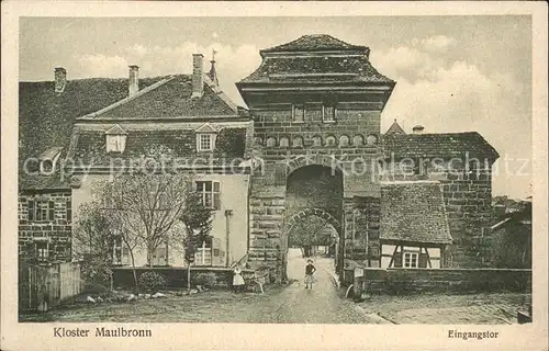 Maulbronn Kloster Eingangstor Kat. Maulbronn