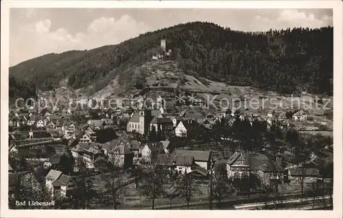 Bad Liebenzell Ortsansicht mit Burg Kat. Bad Liebenzell