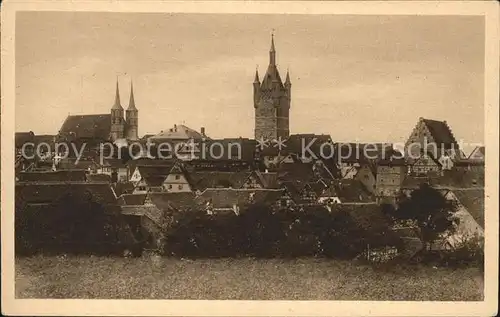 Bad Wimpfen Ortsblick mit Schloss und Kirche Kat. Bad Wimpfen