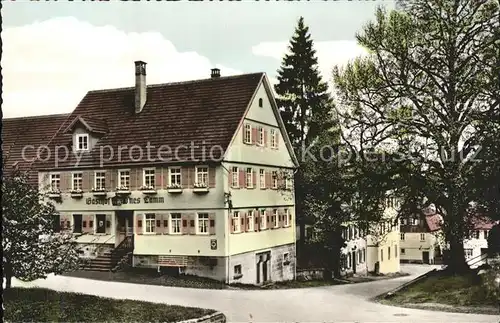 Neuweiler Calw Gasthof Pension Goldenes Lamm Kat. Neuweiler