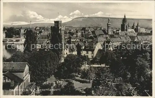 Heilbronn Neckar Gesamtansicht Kat. Heilbronn