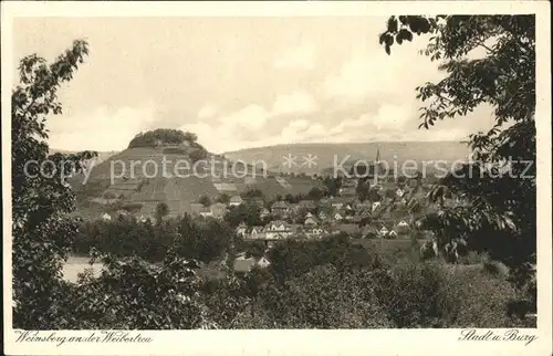 Weinsberg Stadt und Burgblick Kat. Weinsberg