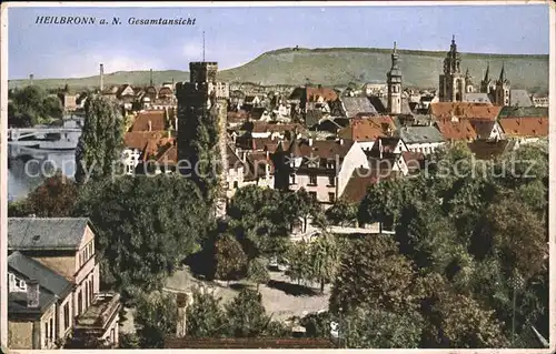 Heilbronn Neckar Gesamtansicht Goetzenturm Kat. Heilbronn