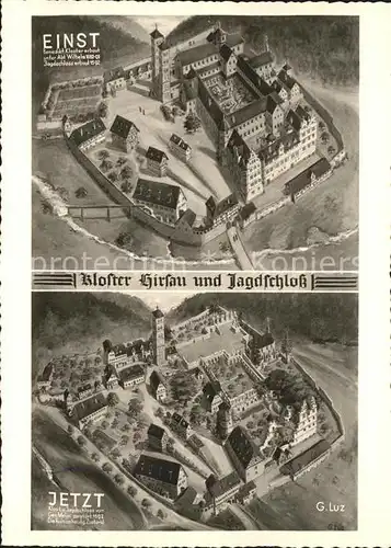 Hirsau Kloster und Jagdschloss einst und jetzt Kat. Calw