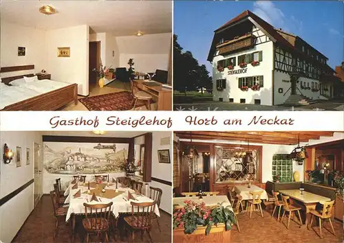 Horb Neckar Gasthof Steiglehof Gastraeume Zimmer Kat. Horb am Neckar
