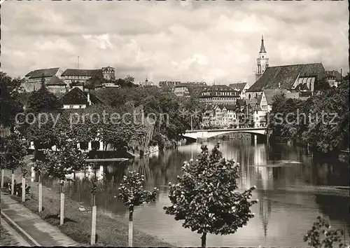 Tuebingen Neckarbruecke Teilansicht Kat. Tuebingen