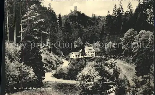 Bad Teinach Zavelstein Teinachtal mit Ruine Zavelstein Kat. Bad Teinach Zavelstein