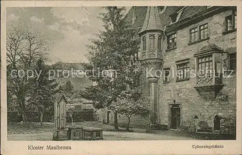 Maulbronn Kloster Ephoratsgebaeude Kat. Maulbronn