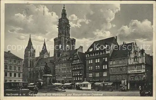 Heilbronn Neckar Kaiserstr Marktplatz Mayerdenkmal Kat. Heilbronn