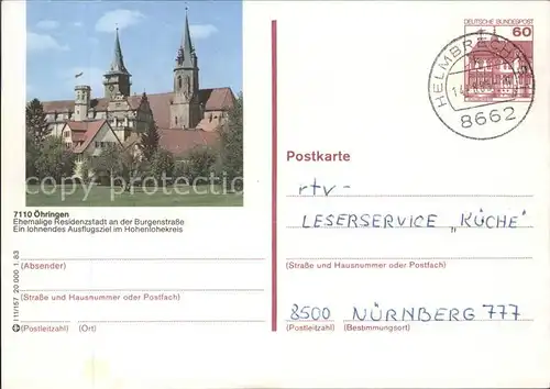 oehringen Hohenlohe Kirche / oehringen /Hohenlohekreis LKR