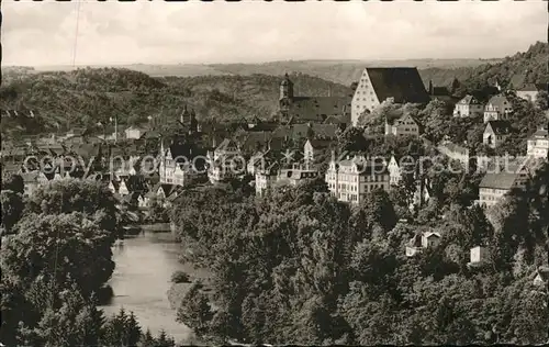 Schwaebisch Hall Stadtbild mit Kocher Kat. Schwaebisch Hall