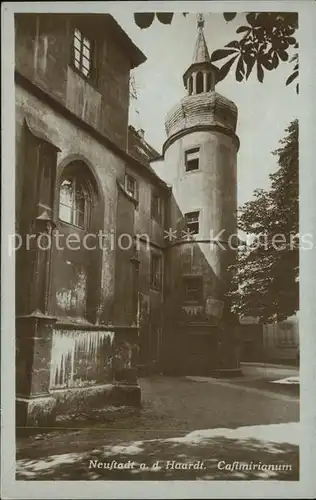 Neustadt Weinstrasse Casimirianum ehemalige Universitaet historisches Gebaeude Kat. Neustadt an der Weinstr.