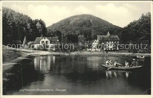 Bad Bergzabern Stausee Paddelboot Kurhaus Pfaelzerwald Kat. Bad Bergzabern