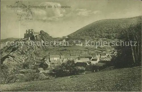 Falkenstein Pfalz am Donnersberg mit Schlossruine Kat. Falkenstein