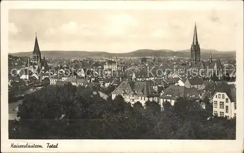 Kaiserslautern Stadtbild mit Kirchen Kat. Kaiserslautern