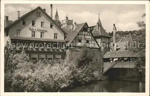 Schwaebisch Hall Konditorei Cafe Ableitner beim Roten Steg Kat. Schwaebisch Hall