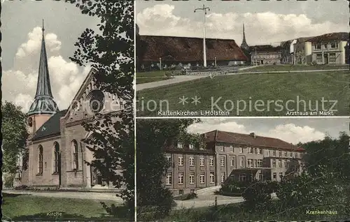 Kaltenkirchen Holstein Arzthaus am Markt Krankenhaus Kirche Kat. Kaltenkirchen