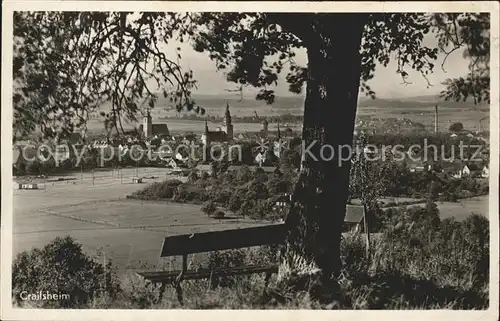 Crailsheim Panorama Blick vom Waldrand Kat. Crailsheim